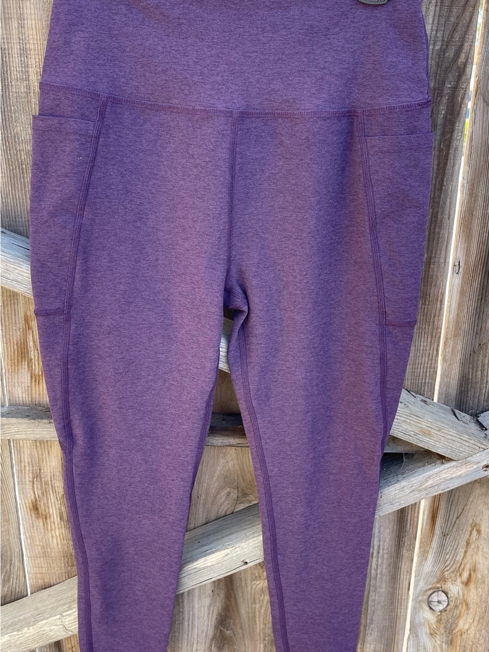 Beyond Yoga Spacedye High Waisted Midi Leggings Purple Pocket Yoga Pants XL